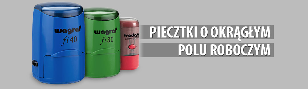baner pieczątek okrągłych pieczątki okrągłe
